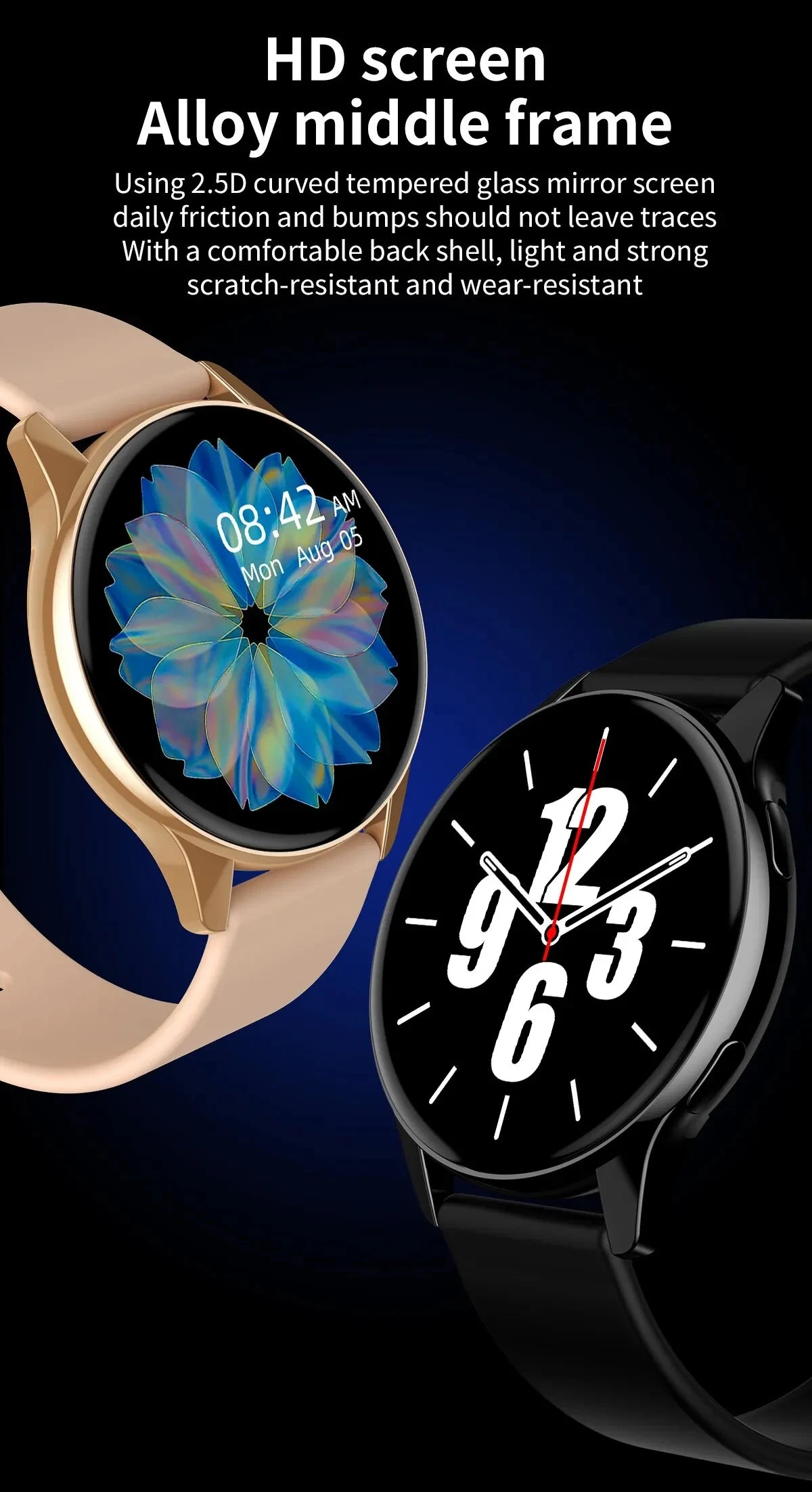 LIGE New Smart Watch 2025 Wireless Charging Smartwatch Bluetooth Calls Watches Men Women Fitness Bracelet Custom Watch Face +Box