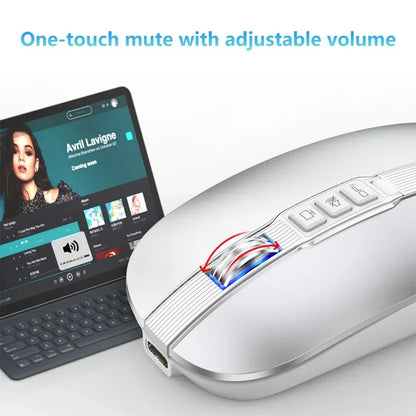 Lenovo Dual Mode Mouse Bluetooth Wireless Type-C Charging Silent Ultra-Slim Portable For Tablets Laptops Home Office Gaming Use