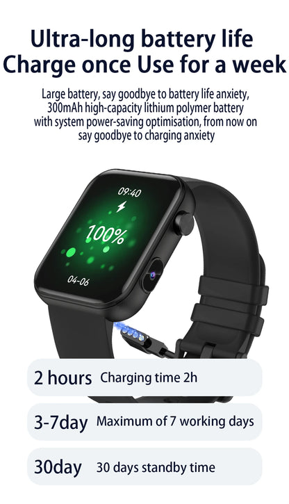 Smart Watch Women Men sound recording Camera Take Photo Record Video Watches Sport Waterproof Bluetooth Call Smartwatch 2025 New