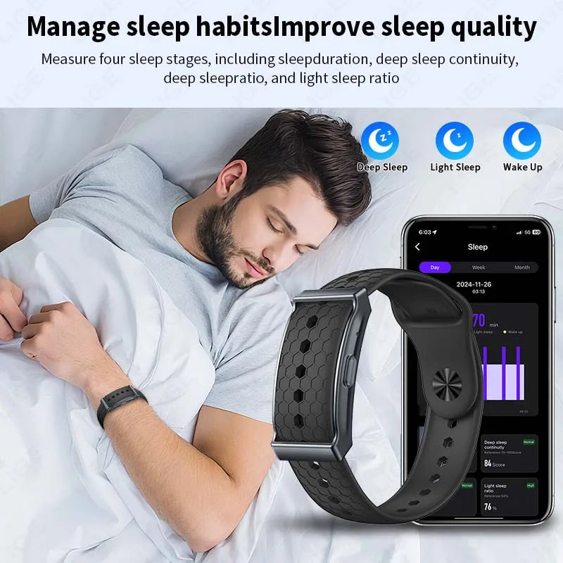 2025 New Smart Watch For Andrio IOS Fitness Sport Smart Bracelet Heart Rate Blood Oxygen Health Monitor Men Smartwatch Women