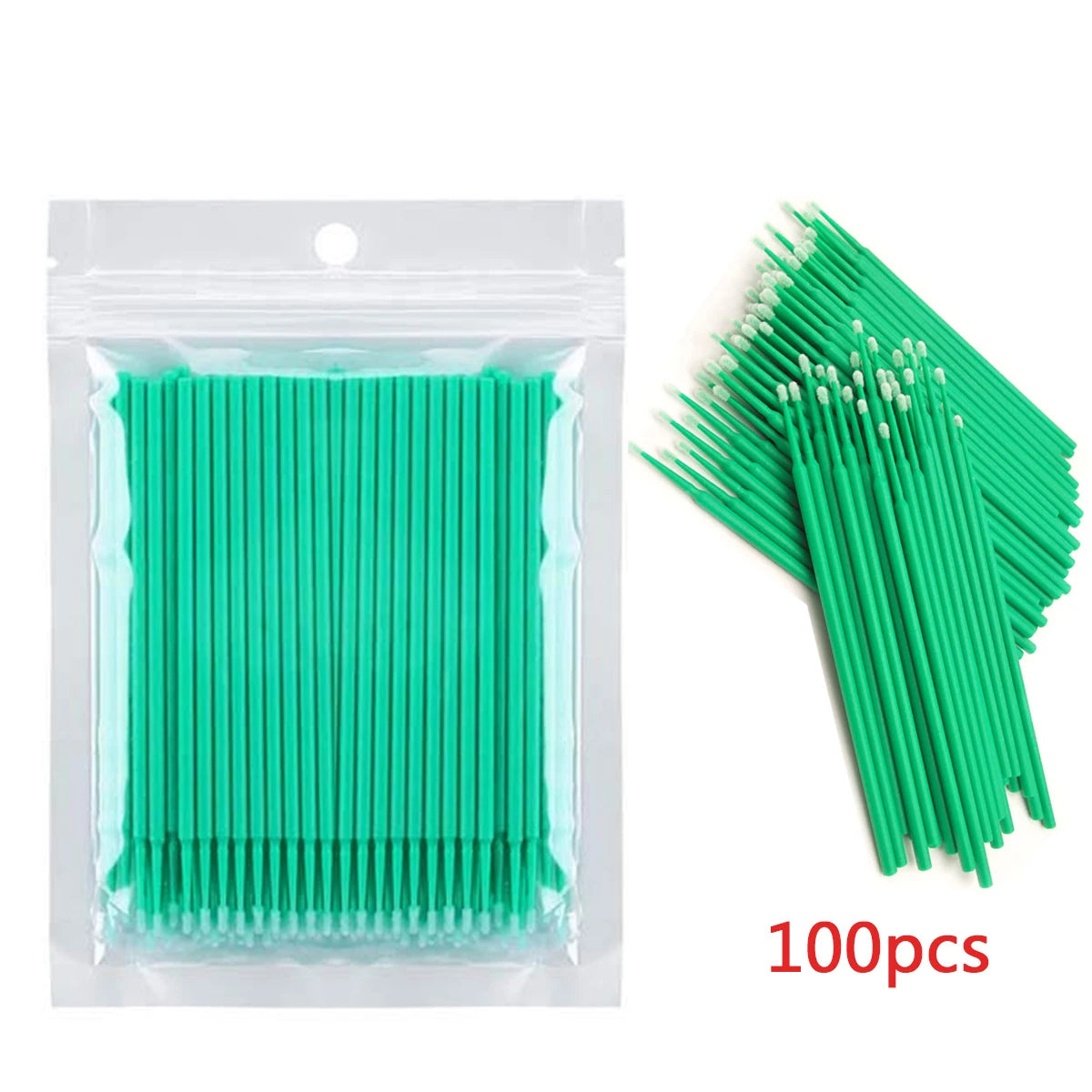 YSDO Nano Cotton Swab 100pcs Micro Eyelash Brushes Individual Lash Removing Swab Makeup Brush beauty care Tool Cosmetics
