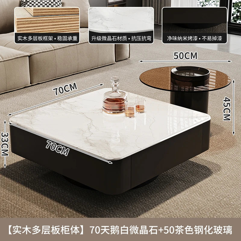 Standing Aesthetic Coffee Table Decoration Luxury Bedroom Living Room Designer Side Table Writing Mesa Auxiliar Salon Furniture