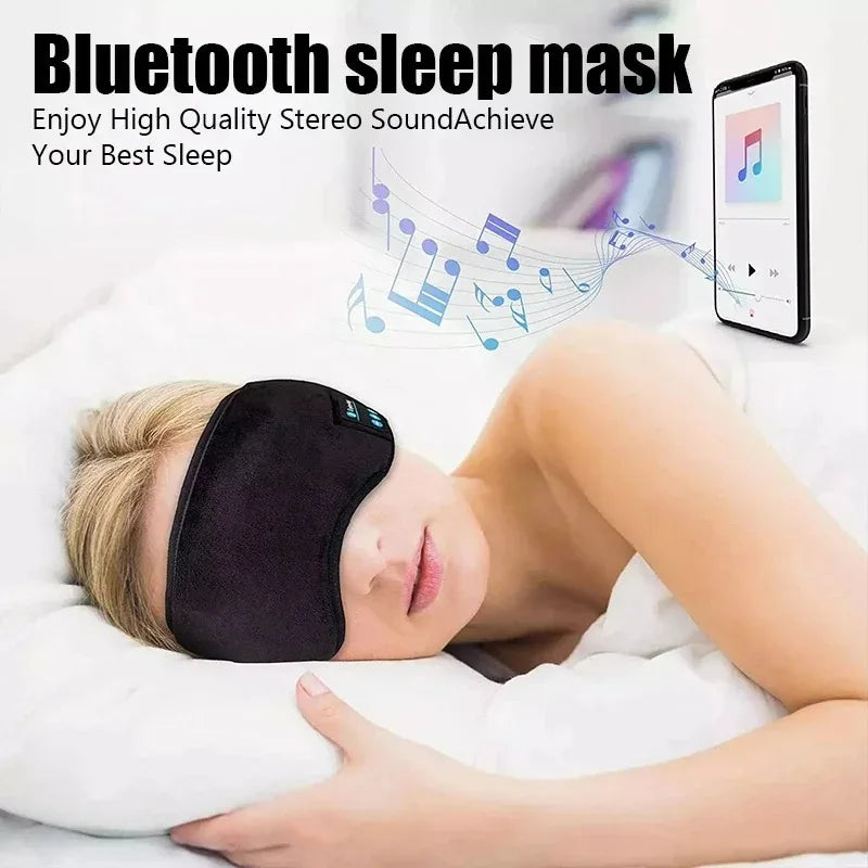 Smart Eye Mask Patch And Bluetooth Wireless Headphone 3D Sleep Mask Aid And Light-blocking Eye Cover