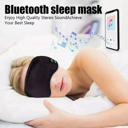 Smart Eye Mask Patch And Bluetooth Wireless Headphone 3D Sleep Mask Aid And Light-blocking Eye Cover