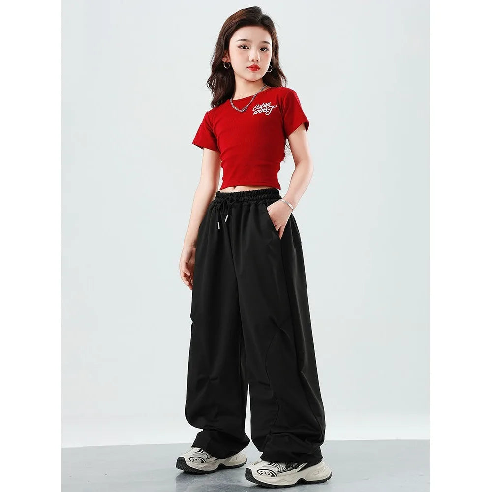 Teenage Girls Clothing Kids Clothes Casual Girls Pants Dance Wear Stage Costumes Jazz Dance Hip-hop Kids Pants Fashion Show