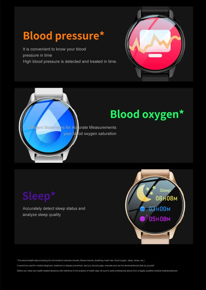 Smartwatch 2025 Round AMOLED Display Bluetooth relojes para hombres Wireless Smart Watches Man Woman NEW For iPhone Android