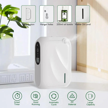 Scent Air Machine for Home 1000 Sq. Ft Coverage Waterless Essential Oil Diffuser with Cold Air Diffusion Tech Fragrance Diffuser