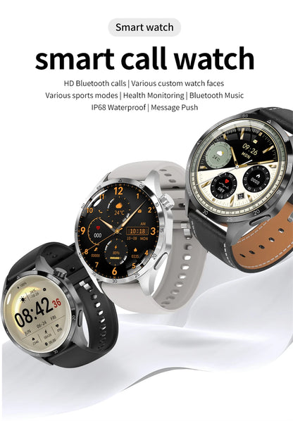2025 New Smart Watch Men Watch 4 Pro1.53 inch AMOLED HD Screen BT Call GPS sports NFC Health Monitoring Smartwatch Mens Watch
