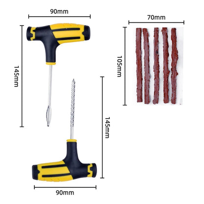 Car Motorcycle Tire Repair Tool Tire Repair Kit Studding Set Auto Bike Tubeless Tire Tyre Puncture Plug Tools with Rubber Strip