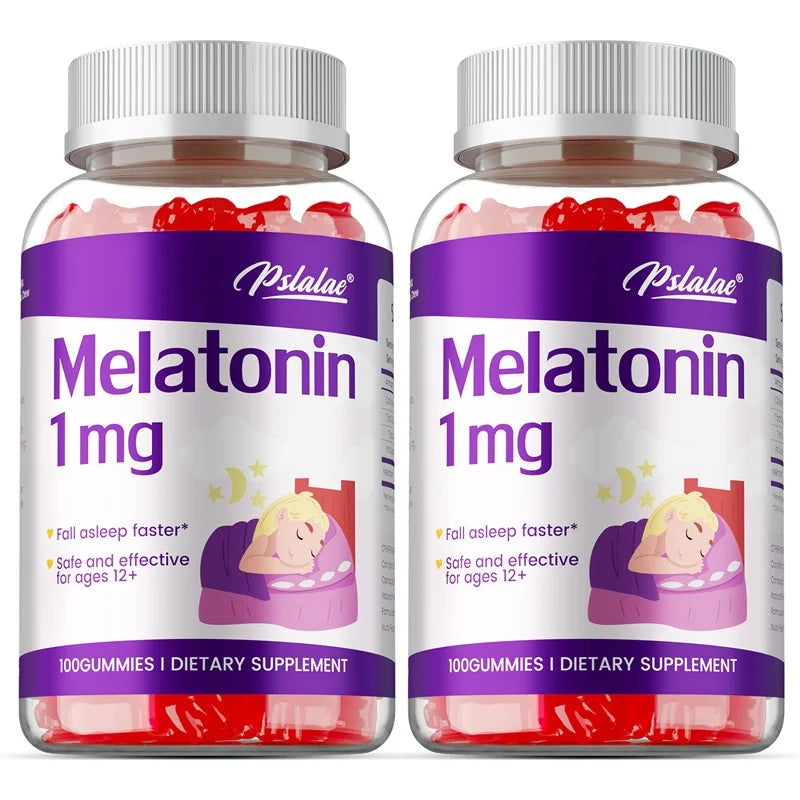 Melatonin Gummies 1mg - Children's Sleep Aids Support Healthy Sleep, Relieve Insomnia, and Help Children Fall Asleep Faster