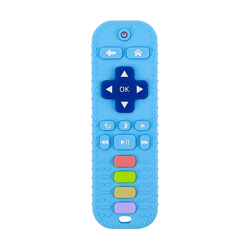Baby Silicone Teether Toy TV Remote Control Shape Teething Chewing Toy soothing teething Pain Kids Teething Toy Baby Accessories