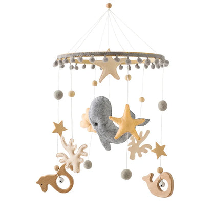 Baby Crib Mobile Bed Bell Toys Musical Rattle Educational Toys Bed Bell Newborn Mobile Bed Bell Bracket Baby Hanging Toys Holder