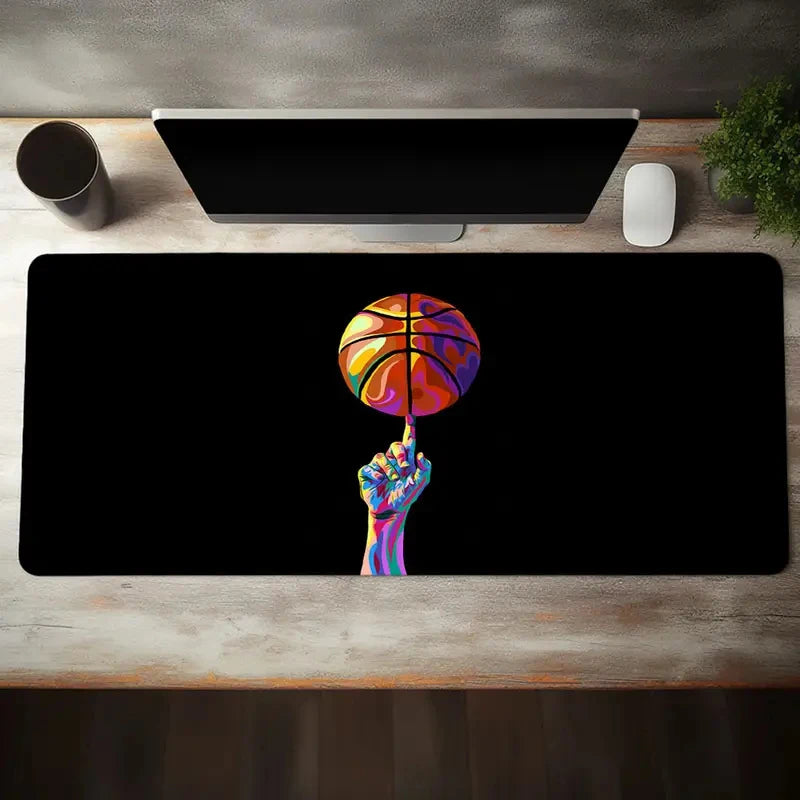 Basketball pattern Mouse Pad  Computer Office Game Table Mats XXL Rubber Anti-slip Gaming Keyboard Long Desk Pads playmat