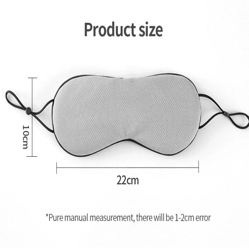 Eye Mask Ice Silk Warm And Cool Dual Use Sleeping Mask Adjustable Travel Light Blocking Breathable Eye Cover Blindfold Eye Patch