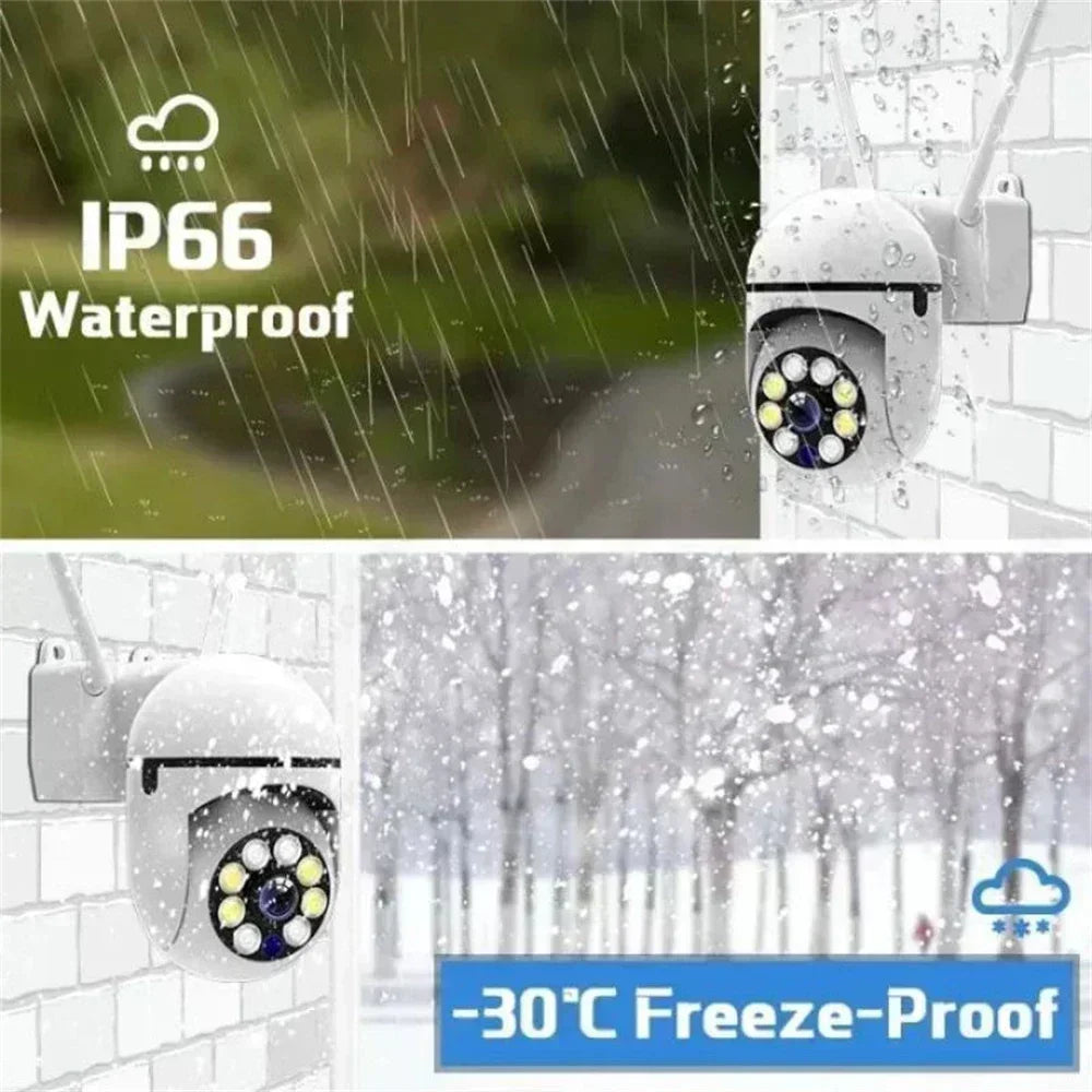 8MP Wireless Security Surveillance Camera Wifi IP Outdoor 4X Zoom Cameras Smart Home CCTV AI Human Tracking Two-way Audio HD Cam