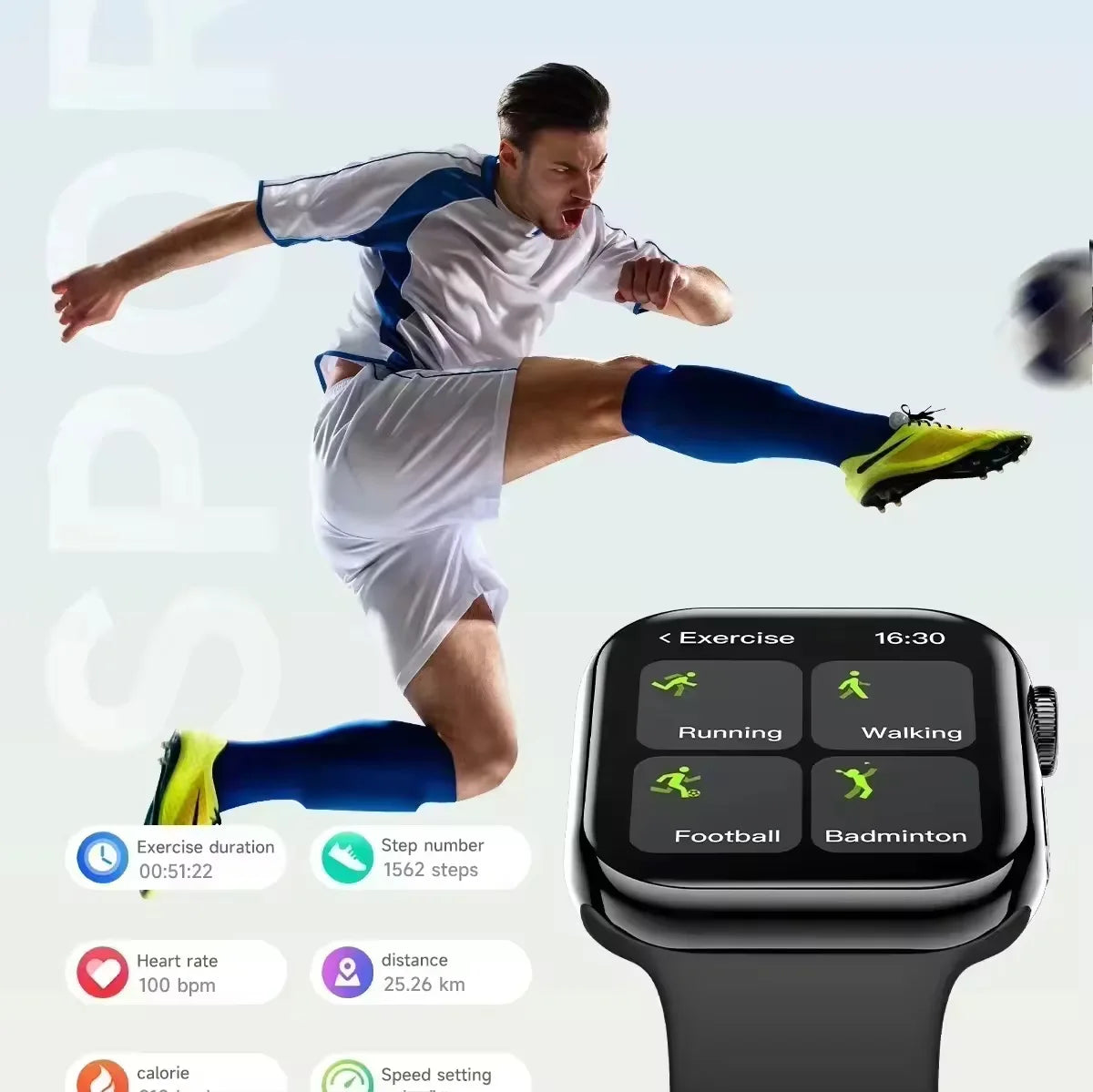 2025 NEW Smart Watch Wireless Charging Smartwatch Bluetooth Calls Men Women Watches Fitness Bracelet Custom Watch Face