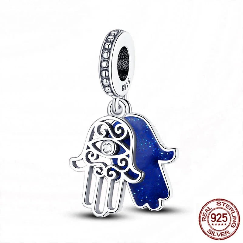 Hot Sale 925 Silver Color Evil Eye Charm Demon Eye Bead For Original  Bracelet&Bangle DIY Making Fashion Jewelry Gift