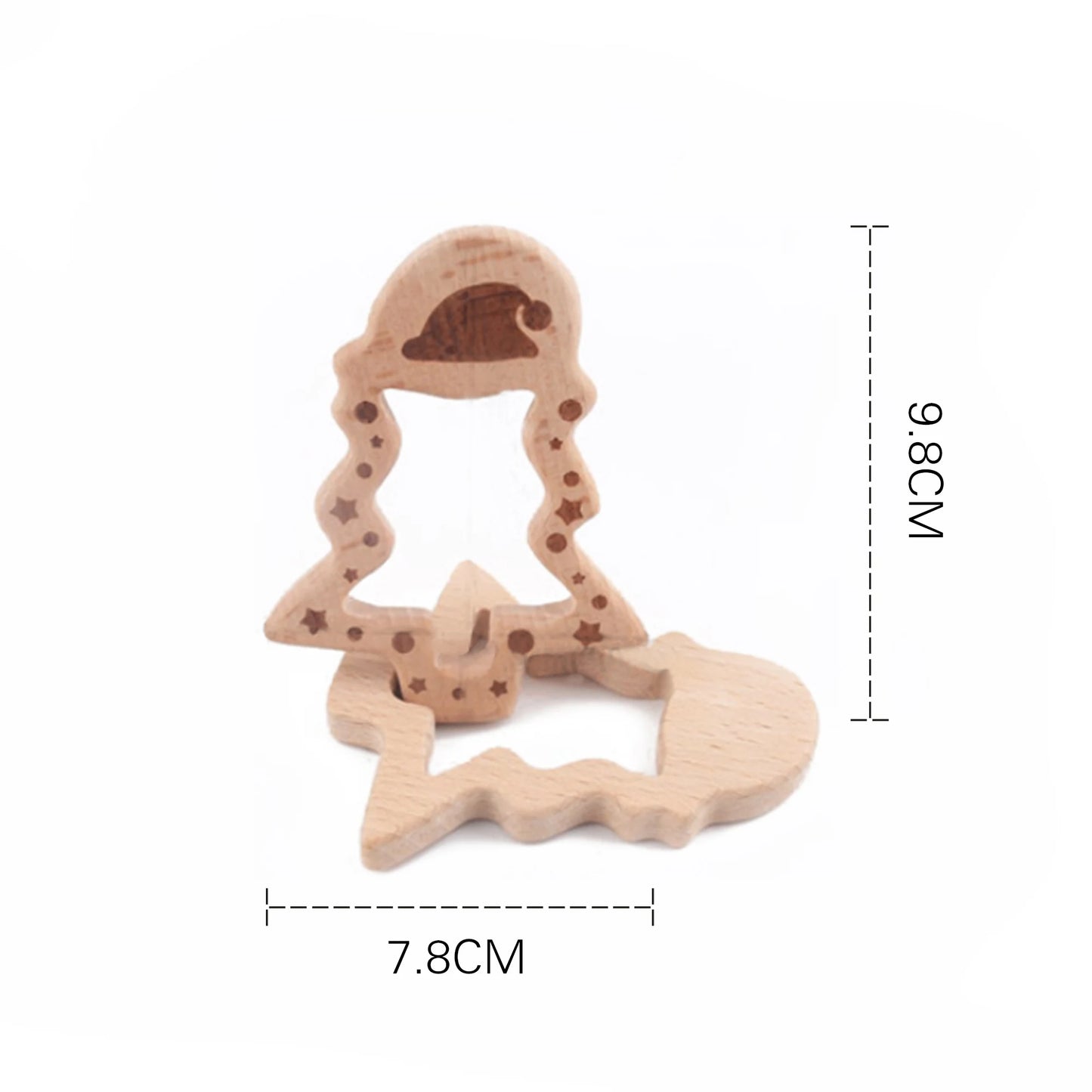 10pc Baby Wooden Teether Beech Bee Pacifier Teeth Pendant Wooden Baby Gym Toys Montessori Animals Baby Products Newborn Gift Kid