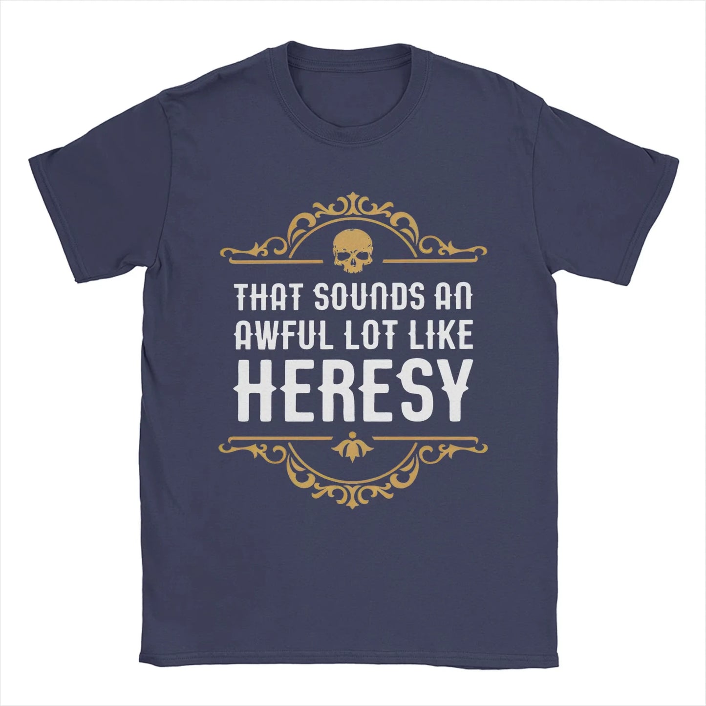 Vintage Heresy Funny Wargaming W-Warhammer 40k T-Shirts Women Round Neck Cotton T Shirts Short Sleeve Tees Gift Idea Clothing