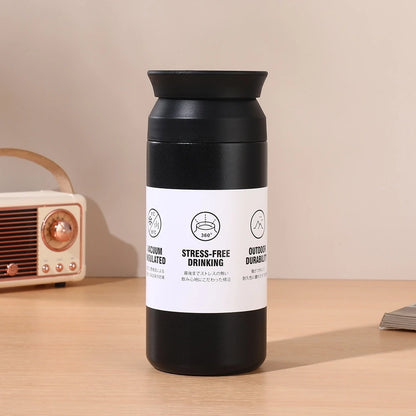 500ml Stainless Steel Thermos Cups Coffee Mug Insulated Water Bottle Thermal Tumbler Vacuum Flask Portable Hot and Cold Cup