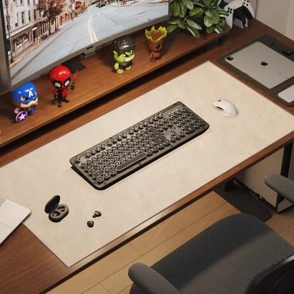 Retro Mousepad Large Mouse Pad Waterproof Non-slip PU Suede Desk Mat Computer Keyboard Desk Pad Mouse Mats Gaming Accessories