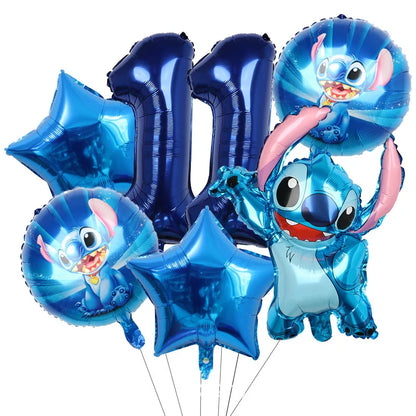 Stitch Party Supplies For Child Lilo And Stitch Birthday Party Decorations Balloons Banner Tablecloth Backdrop Tableware