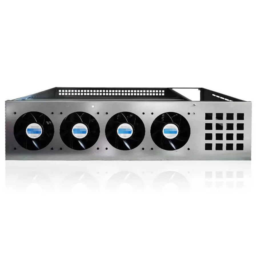 Computer 8X PCIE Frame Chassis Case with Motherboard CPU DDR3 4GB