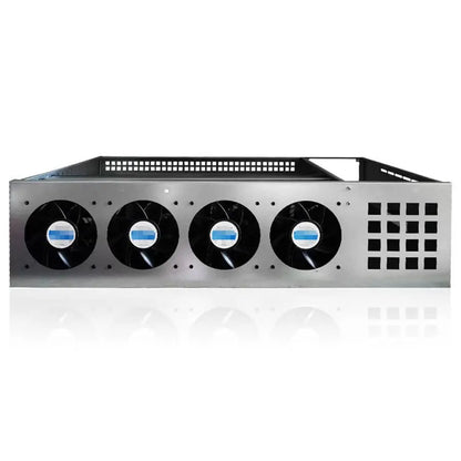 Computer 8X PCIE Frame Chassis Case with Motherboard CPU DDR3 4GB