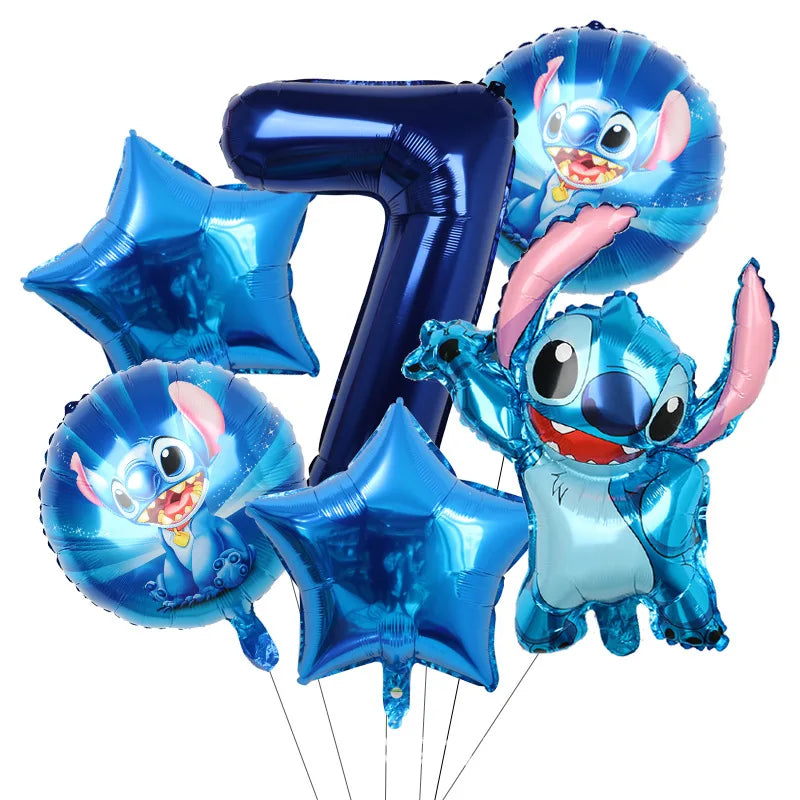 Stitch Party Supplies For Child Lilo And Stitch Birthday Party Decorations Balloons Banner Tablecloth Backdrop Tableware
