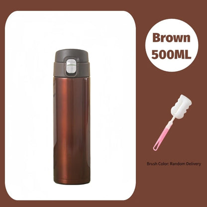500ml Stainless Steel Thermal Mug Outdoor Thermos Cup Portable Vacuum Flasks Cold and Hot Thermo Bottle Coffee Mug Water Bottle