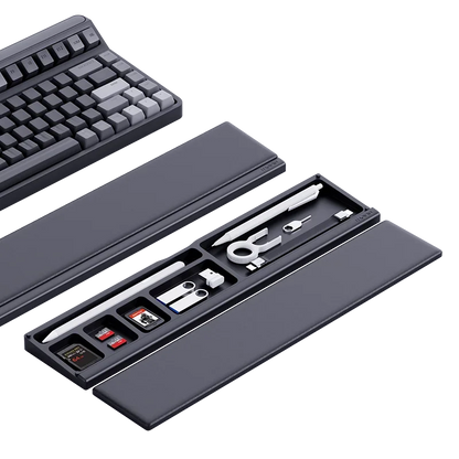 Hagibis Keyboard Wrist Rest Pad Ergonomic Soft Memory Foam Support Desktop Storage Box Easy Typing Pain Relief for Office Home