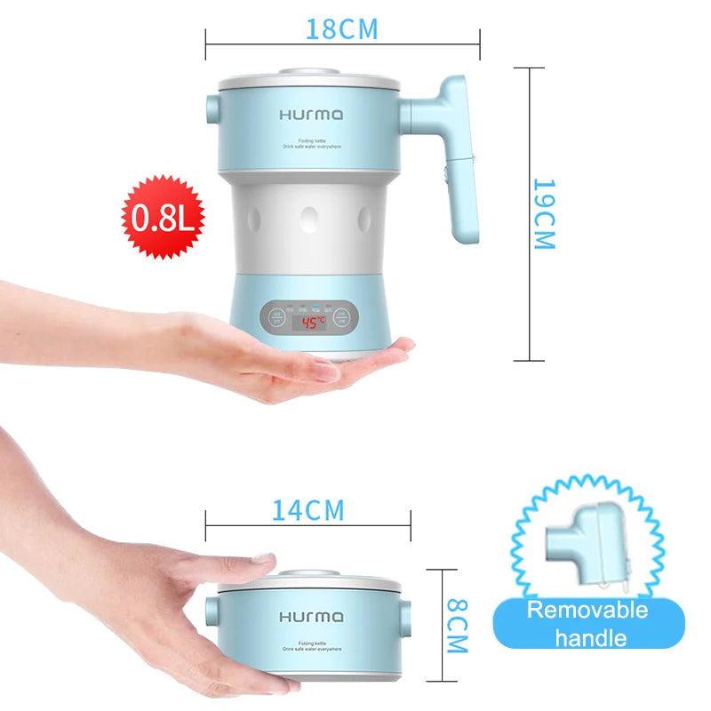 2026New mi Hurma Portable Electric Kettle Kitchen Appliances Electric Kettle Boil Water Home Travel Foldable 800ML Coffee Teapot
