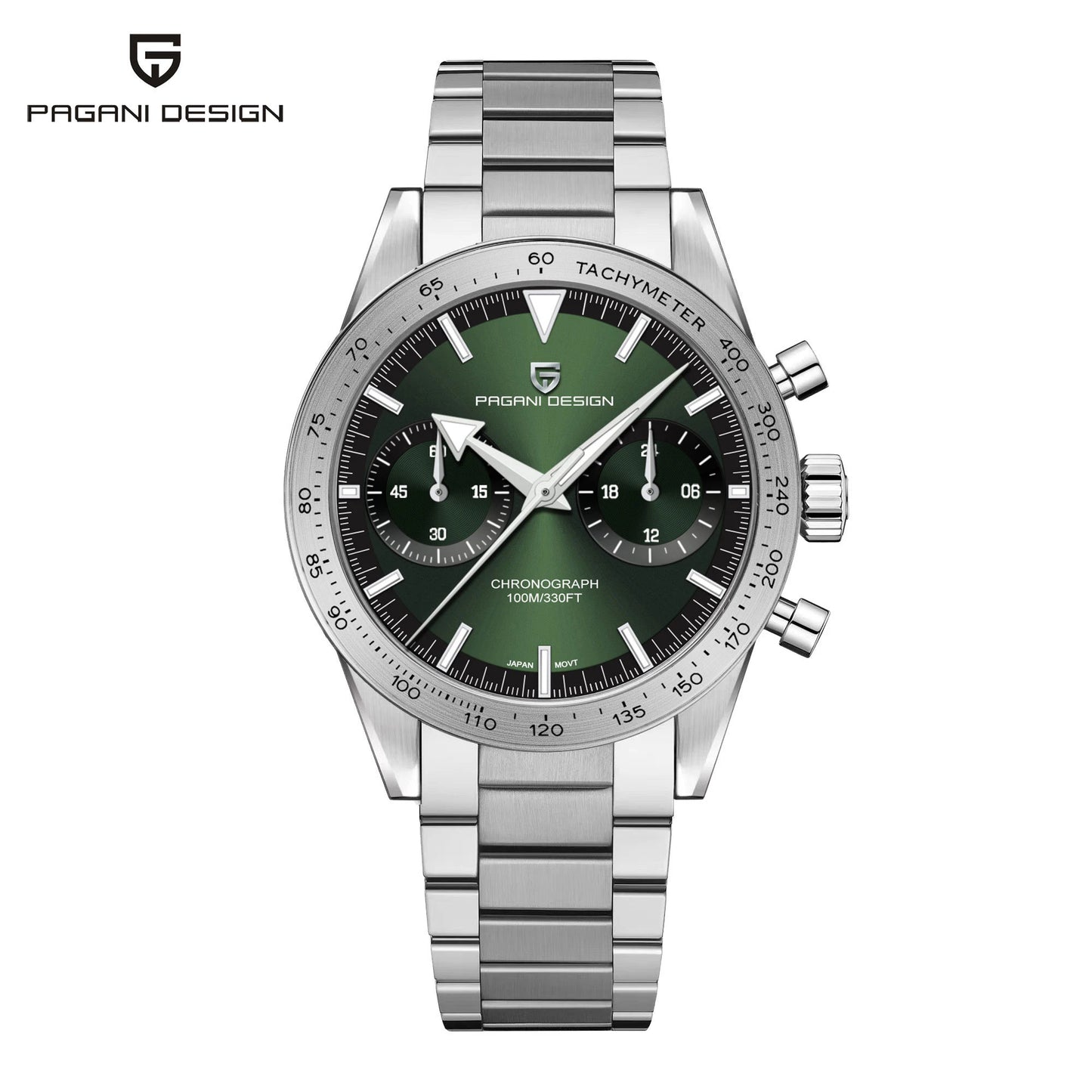 2025 New PAGANI DESIGN Retro Mens Watches Moon Quartz Watch For Men Speed Sports Chronograph AR Sapphire VK64 Clock Reloj Hombre