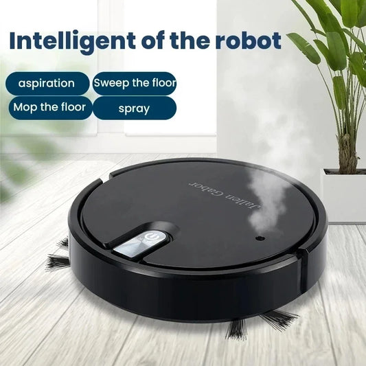 2025 New 5-in-1 Wireless Smart Sweeping Robot Multifunctional Ultra-quiet Vacuum Mopping and Humidifying Home Appliance
