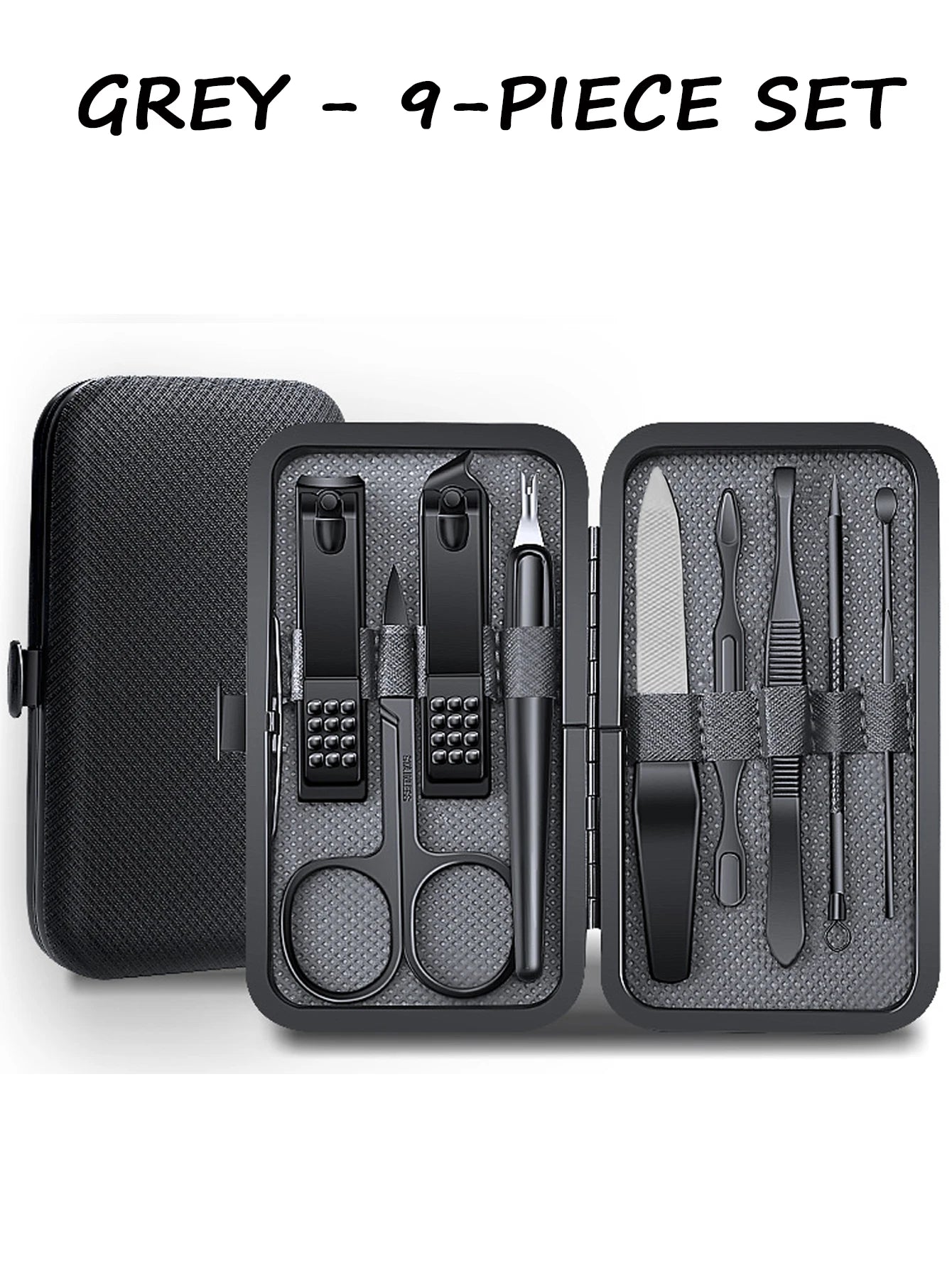 7/8/9pcs Manicure set Men Personal Care Tools Accessories Finger and Toe Nail Clippers Kit Professional Manicure Pedicure Kit
