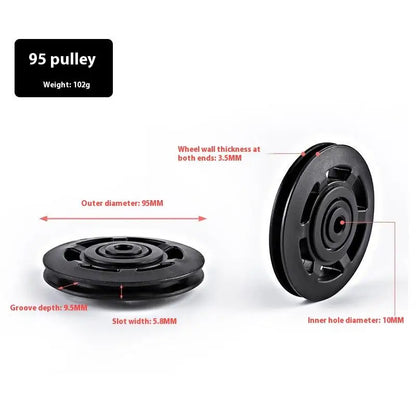 50-160MM Universal Gym Bearing Pulley Nylon Wheel Cable Fitness Equipment