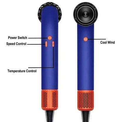 New High Speed Negative Ion Hair Dryer with Bend Tube Nozzle Quick Drying for Household Travel hairdryer home appliance 5 in 1