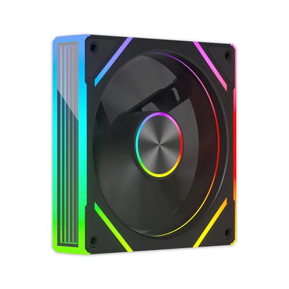 Power Train PRISM 8 PRO Computer Case Fan 120mm ARGB 4Pin PWM Quiet CPU Cooling Fan 12V Large Air Volume 56.8CFM/600-1500RPM