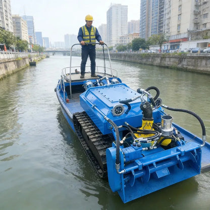 Customized Remote Control Dredging Robot Fully Automated Underwater Pond Septic Tank Cleaning Machine