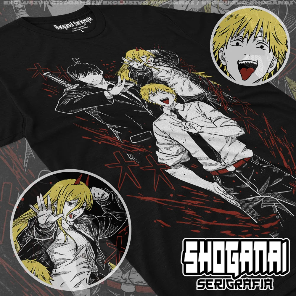 Chainsaw Man Peripherals T-shirt reze print tees Comfortable Oversized men women tops streetwear hip hop fashion Short sleeves