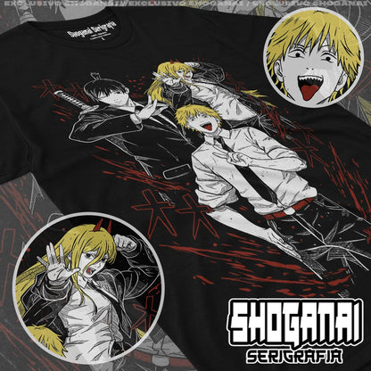 Chainsaw Man Peripherals T-shirt reze print tees Comfortable Oversized men women tops streetwear hip hop fashion Short sleeves