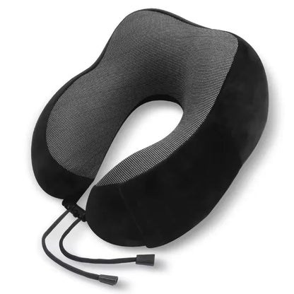 New Memory Cotton U-shaped Neck Pillow Massage Function Soft Travel Companion Suitable for Airplane Car and Neck Support