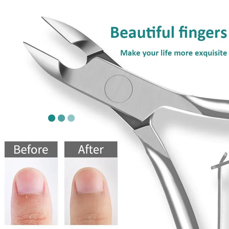 Professional Nail Nipper  Stainless Steel Cuticle Nail Clipper Art Manicure Pedicure Care Trim Plier Cutter Beauty Scissors Tool