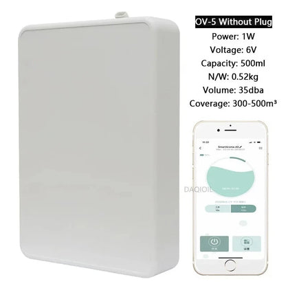 Smart Aroma Diffuser Wall Mounted Essential Oil Diffuser  APP Control Fragrance Diffuser Big Coverage Scent Machine Hotel Home