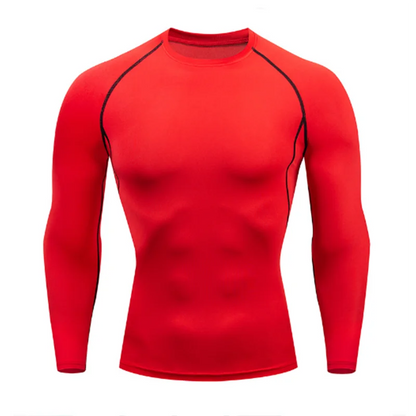 Compression Shirts Men's Rashguard Quick Dry Gym Fitness Shirts Spring Beach Surfing Athletic Sport Running Workout Tops Tees