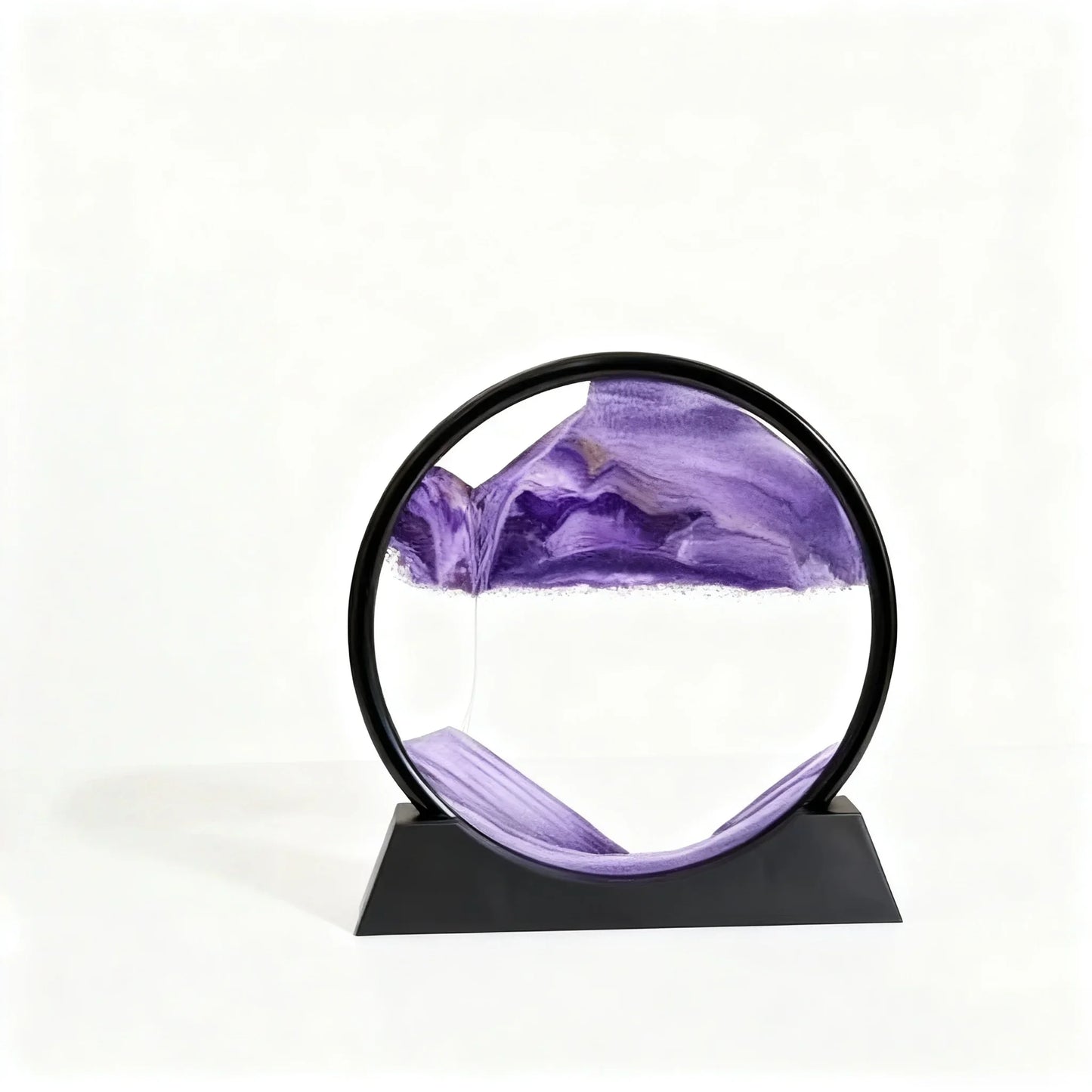 Office Home Decor 3D Extract Hourglass Quicksand Moving Sand Art Picture Round Glass Deep Sea Sandscape Craft Flowing Painting