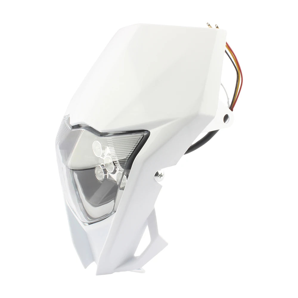 Motorcycle LED Headlight Plate for Yamaha WR YZ 250 450 Parts Headlamp Fairing Dirt Bike Supermoto Enduro Motocross Accessories