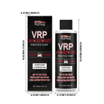 VRP Vinyl Rubber Plastic Refurbishment Agent Long Lasting Non-Greasy Super Shine Dressing for Tires Trim Back To Shiny Car Care