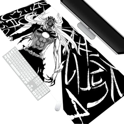 White Mouse Pad Anime Large Mousepad Bleach Manga Panel Laptop Office Shounen Rubber Soft Table Mat Pc Gaming Non-Slip Carpet