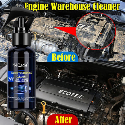 Engine Warehouse Cleaner Spray Gloss Engine Protectant Detailing Degreaser Dust and Heavy Oil Remover No Rinse Car Maintenance